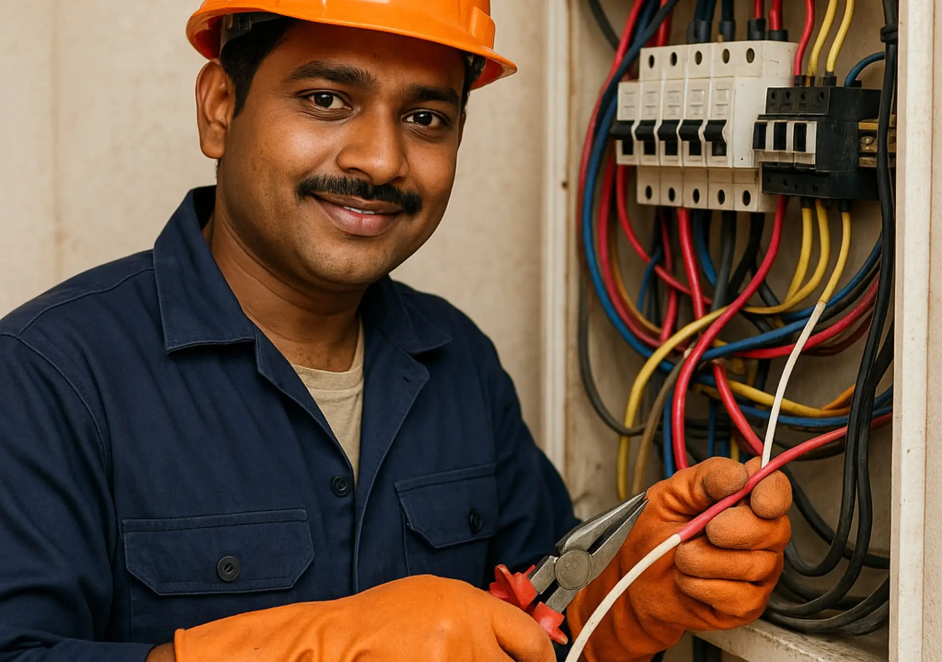 Electrical wiring and lighting work